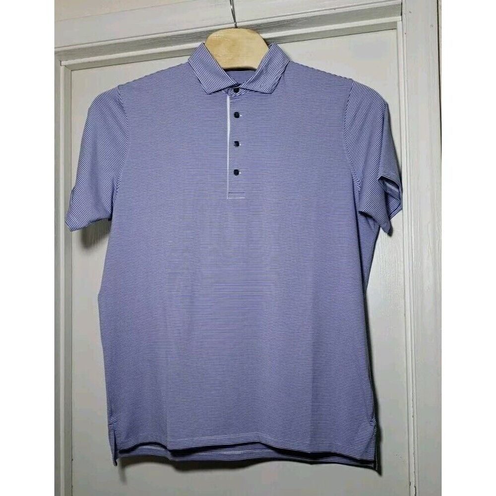 Greyson Cherokee Short Sleeve Polo Shirt Men's‎ Size XL White Purple